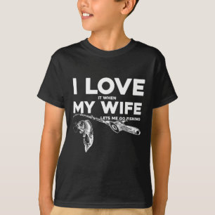 Camiseta Engraçado Marido Adoro Quando Minha Esposa Me Deix