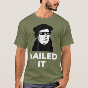 Camiseta Engraçado Martin Luther Apanhou Os Óculos Solare