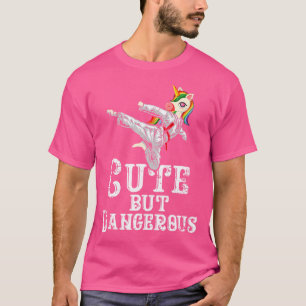 Camiseta Engraçado Mas Perigoso Unicórnio Engraçado Taekwon