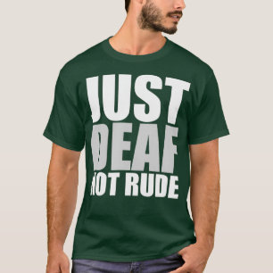 Camiseta Engraçado, mas surdo não é rude, ASL, ajuda de sur