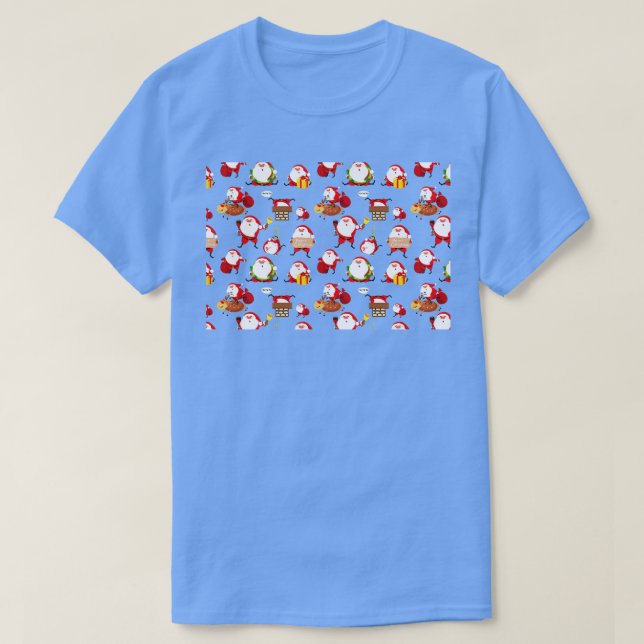 Camiseta Engraçado Máscara de Natal 2 (Frente do Design)