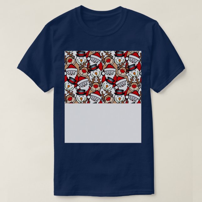 Camiseta Engraçado Máscara De Natal Para Crianças (Frente do Design)