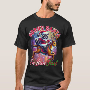 Camiseta Engraçado Mascote Desculpem Papais noeis Que Eu Fu