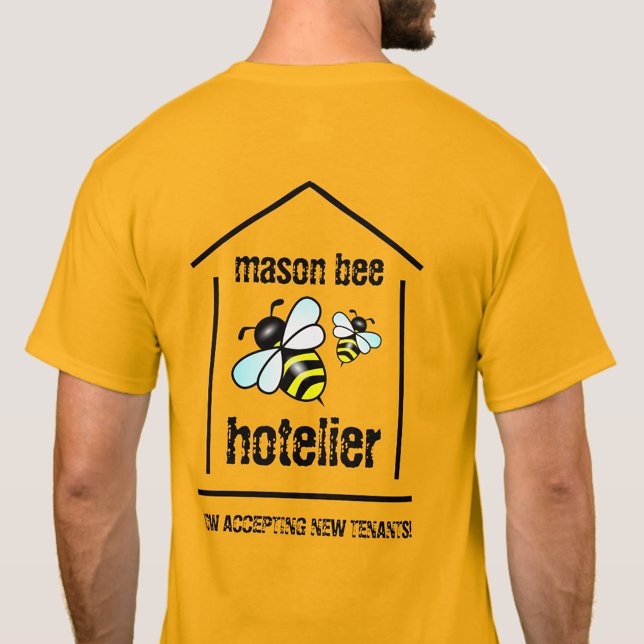 Camiseta Engraçado Mason Bee Hotelier (Funny Mason Bee Hotelier T-Shirt Cover Photo)