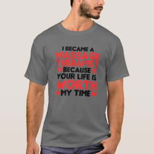 Camiseta Engraçado Massagem Terapista Presente Para Homens