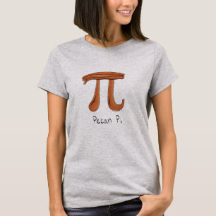 Camiseta Engraçado Matemática Pecan Pi Ação de Graças Queda