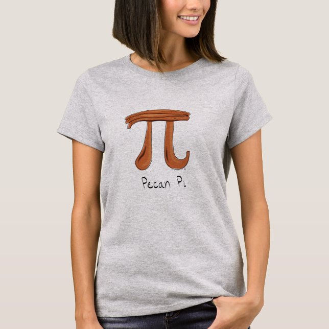 Camiseta Engraçado Matemática Pecan Pi Ação de Graças Queda (Frente)