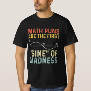 Camiseta Engraçado Matemática Puns Primeiro Sino De Loucu