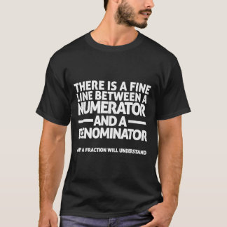 Camiseta Engraçado Matemática T Mostra NÚMERO FINO DE LINHA