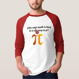 Camiseta Engraçado Math Wiz, Wordplay Pi Pun Tão Fácil Quan