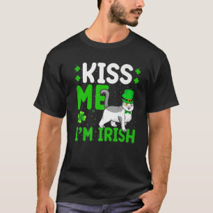 Camiseta Engraçado me beija, sou Rua de Gato de Dobra Irlan