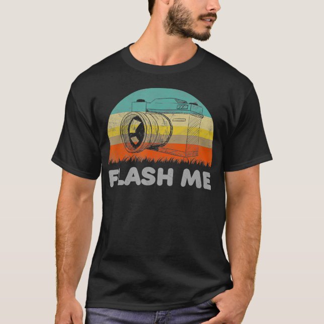 Camiseta Engraçado Me Lave Com Uma Câmera (Frente)