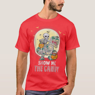 Camiseta Engraçado me mostre o meme doce Skeleton Riding Mu