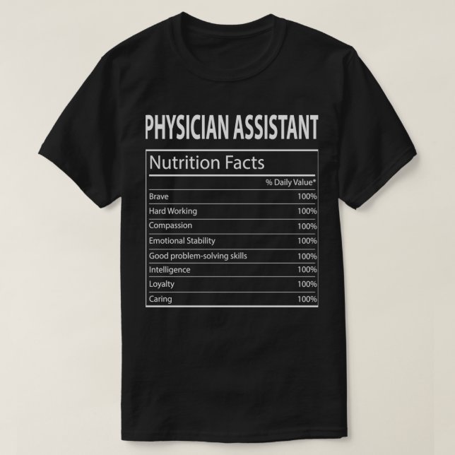 Camiseta Engraçado Médico Assistente Nutrição Graças C (Frente do Design)