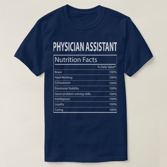 Camiseta Engraçado Médico Assistente Nutrição Graças C (Frente do Design)