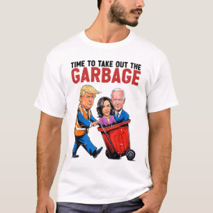 Camiseta Engraçado Mega Trump Presidente 2024 Hora De Sair 