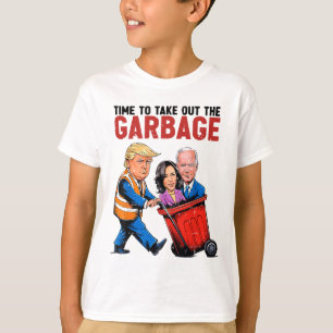 Camiseta Engraçado Mega Trump Presidente 2024 Hora De Sair
