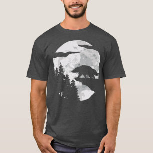 Camiseta Engraçado Mel Badger Animal Ratel Night Sky - Mel