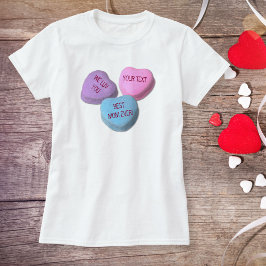 Camiseta Engraçado Melhor Texto Personalizado Do Coração Do