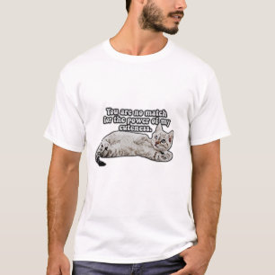 Camiseta Engraçado meme de gato zangado para gatinhos e ama