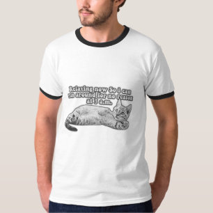 Camiseta Engraçado meme de gato zangado para gatinhos e don