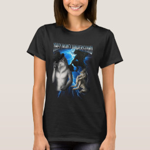 Camiseta Engraçado Meme do Lobo Alfa que eles não entendem