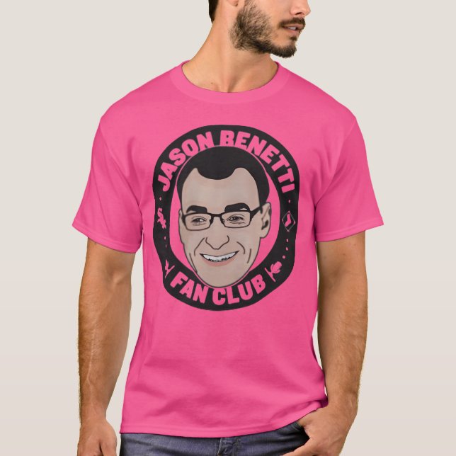 Camiseta Engraçado Meme Jason Benetti Fan Club (Frente)