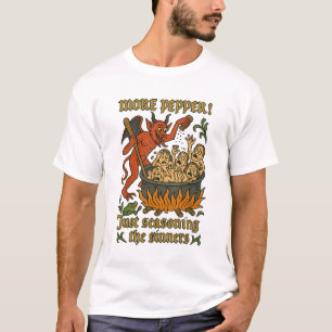 Camiseta Engraçado Memória Medieval Cartoon Halloween