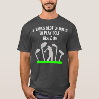 Camiseta Engraçado Meninos Golfe Dão É Preciso Muito Bolas