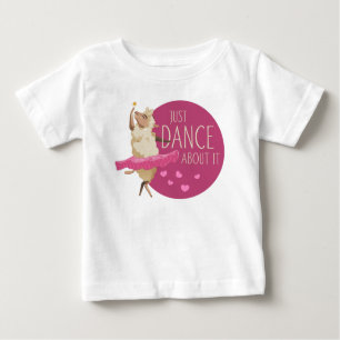 Camiseta Engraçado Mensagem De Ovelha - Apenas Dance Sobre 