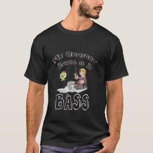 Camiseta Engraçado Meu Animal de Conforto é uma Pesca Noven