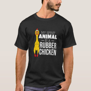 Camiseta Engraçado Meu Animal Espírito É Um Galinha De Borr