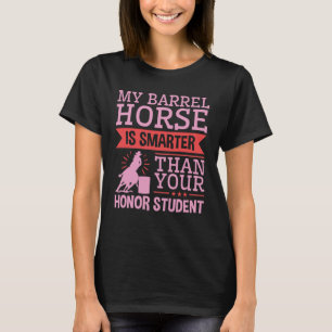 Camiseta Engraçado Meu Cavalo De Barril É Uma Corrida De Ba