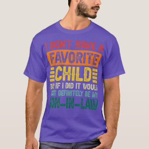 Camiseta Engraçado Meu Filho Favorito, Com Certeza Meu Filh