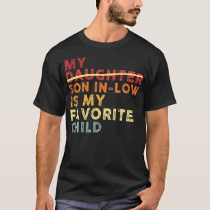 Camiseta Engraçado Meu Genro É Meu Filho Favorito Homens Mu