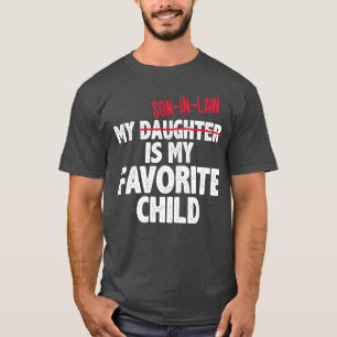 Camiseta Engraçado Meu Genro é Meu Filho Favorito Humor Pai
