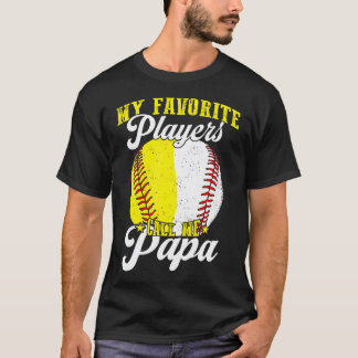 Camiseta Engraçado Meu jogador de beisebol softbol favorito