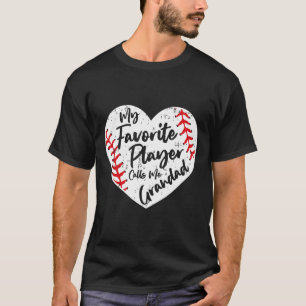 Camiseta Engraçado Meu Jogador Favorito Me Chama De Avô Bas