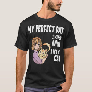 Camiseta Engraçado, meu perfeito dia de animação e mangá de