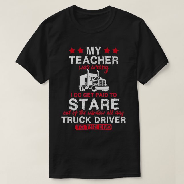 Camiseta Engraçado, Meu Professor Estava Errado De Motorist (Frente do Design)