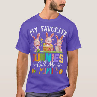 Camiseta Engraçado Meus Bunnies Favoritos Me Chamam De Famí