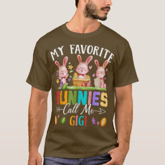 Camiseta Engraçado Meus Bunnies Favoritos Me Chamam De Famí