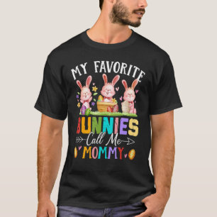 Camiseta Engraçado, Meus Coelhinhos Favoritos Me Chamam De