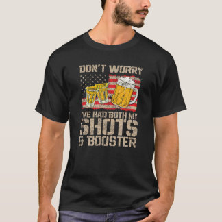 Camiseta Engraçado, meus dois tiros não se preocupam se meu