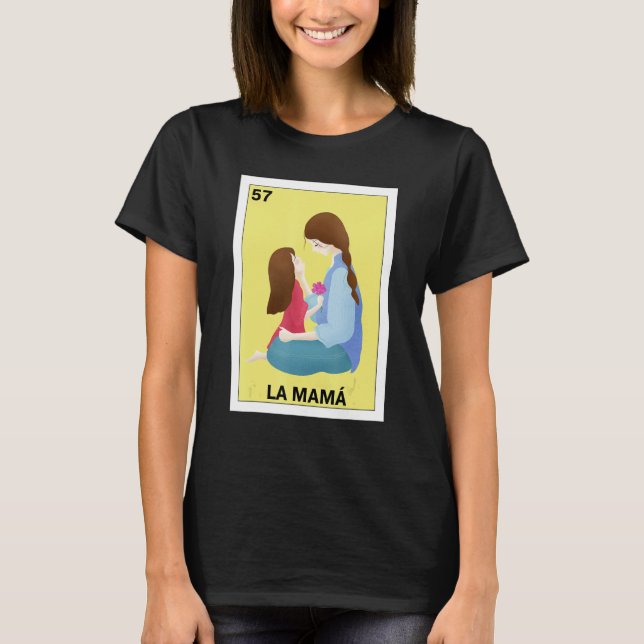 Camiseta Engraçado mexicano para mamãe - La Mama (Frente)