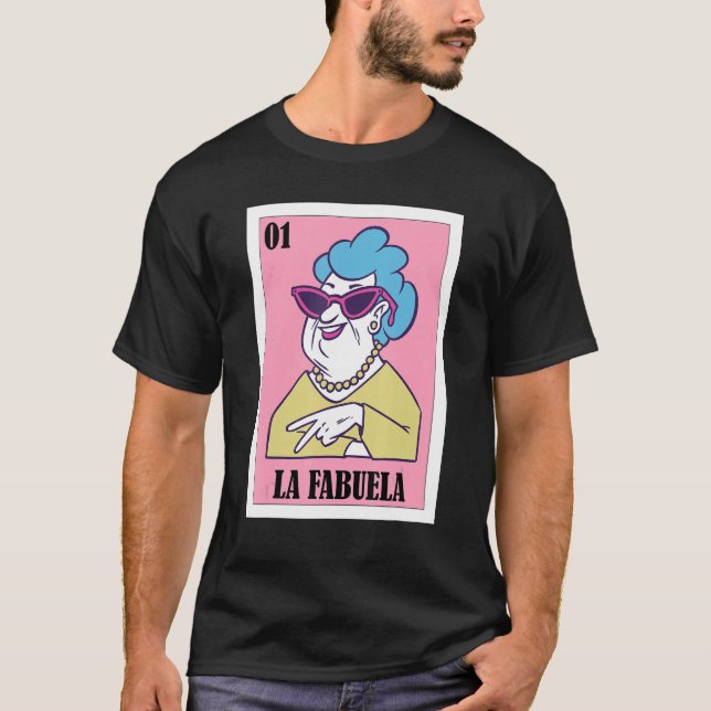 Camiseta Engraçado mexicano pela vovó - La Fabuela (Frente)