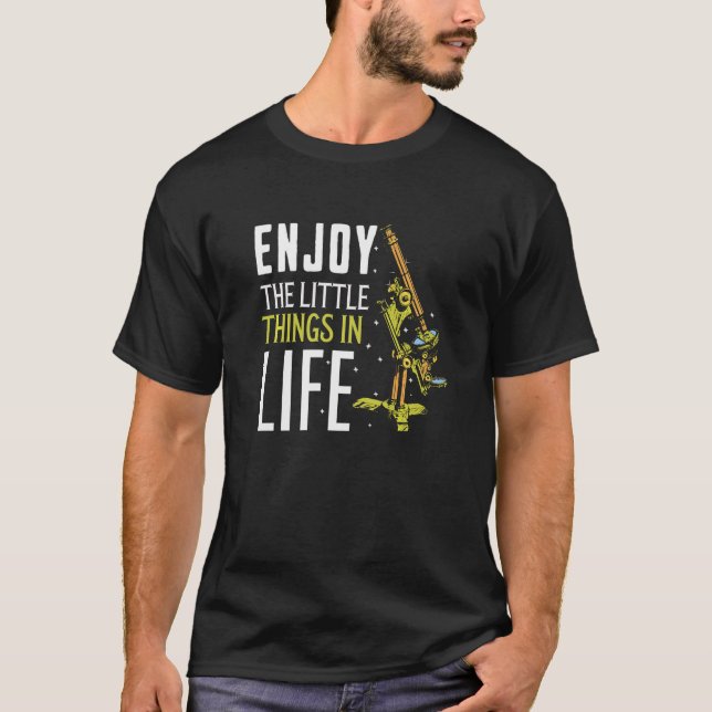 Camiseta Engraçado Microscópio Art, Biology Nerd Science La (Frente)
