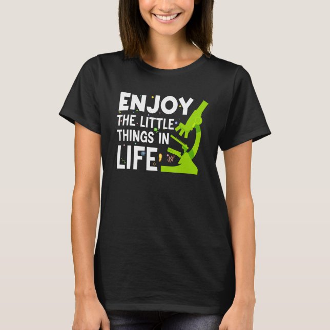 CAMISETA ENGRAÇADO MICROSCÓPIO, MICROBIÓLOGOS CIE DO NERD D (Frente)