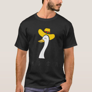 Camiseta Engraçado Mim Goose Ta Mexicana Farmadora De Aves
