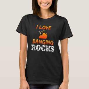 Camiseta Engraçado Mineração de Engenheiro Mineiro Eu Amo B